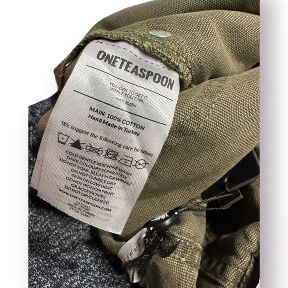 One‎ Teaspoon Camo Shabbies Pants Women's Size XSmall Lightweight Denim BNWT - Picture 3 of 9